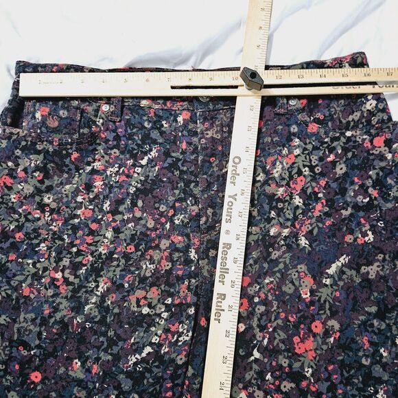 Gloria Vanderbilt Amanda Womens Pants Multi-Color Size 12 Cotton Blend Button Zi - Picture 3 of 12